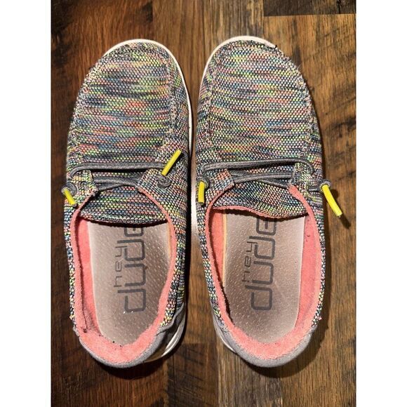 Hey Dude Wendy Sox Sneaker  Size Y3 L4 - Picture 10 of 13